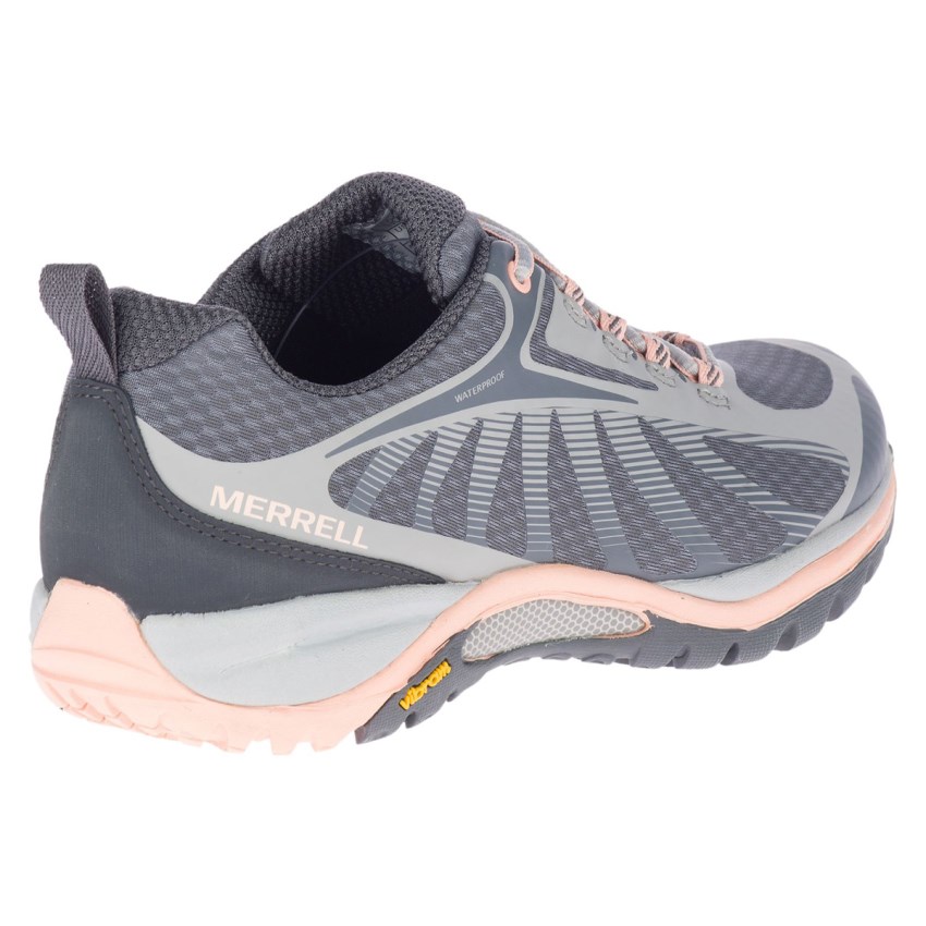 Chaussures Randonnée Merrell Siren Edge 3 Waterproof Grise/Rose Femme | N.C.ENFR